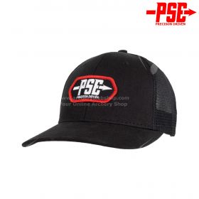 The PSE Patch Black Cap is a sleek and stylish baseball cap from PSE's 2023 merchandise line. Featuring an adjustable closure, this one-size-fits-most cap showcases the iconic PSE logo and "Precision Driven" tagline.