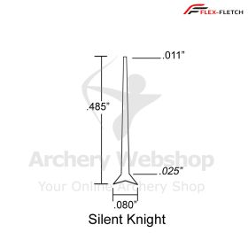 Flex-Fletch Silent Knight Archery vanes