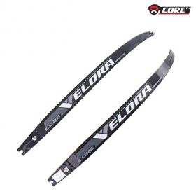 Short CORE Velora Fiber-Bamboo Recurve Limbs designed for beginners and intermediate archers. These ILF-compatible limbs are made from fiber and bamboo, providing consistent performance with draw weights ranging from 12 to 38 lbs. Test them at Archery Ser